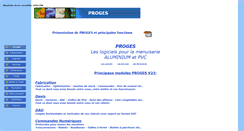 Desktop Screenshot of proges.fr